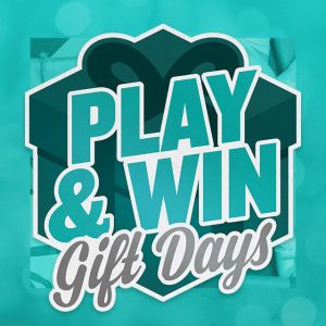 Play and Win logo with full teal boxed background