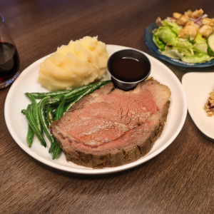 Prime Rib Dinner at Three Peaks
