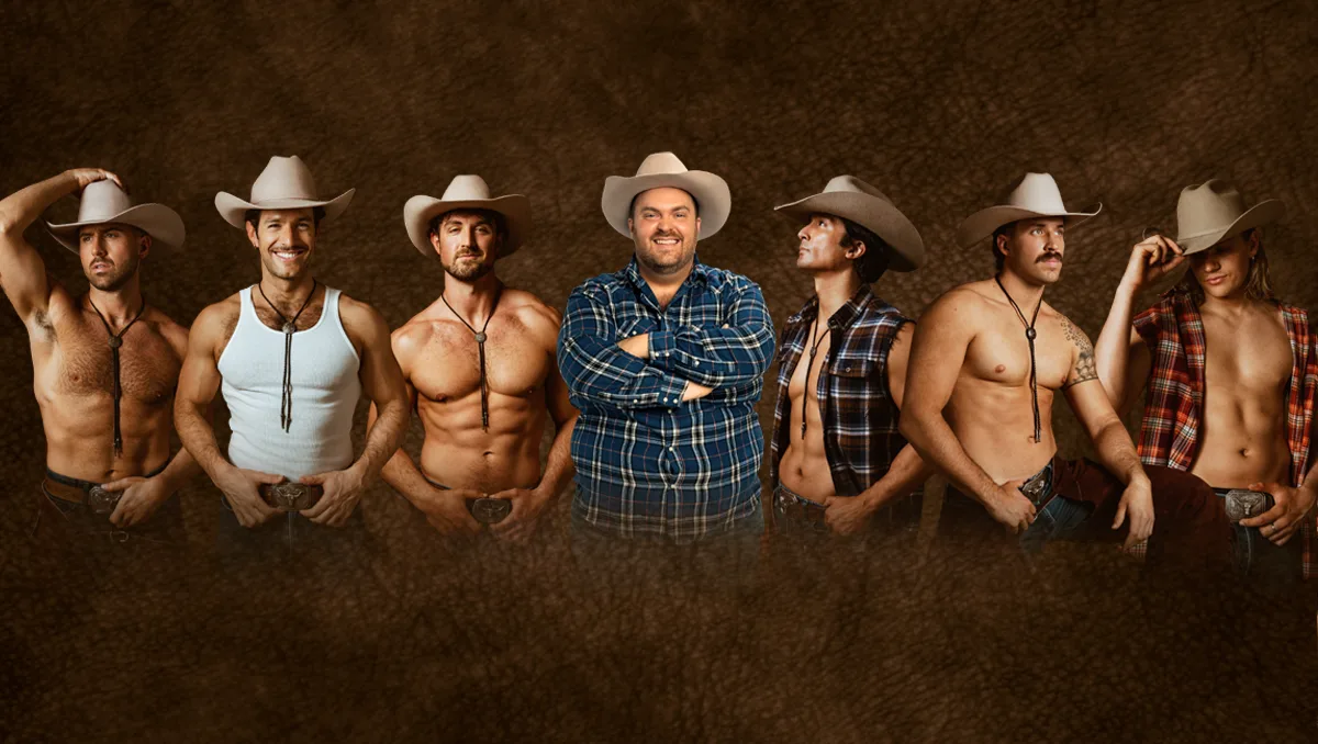 Landscape promotional banner for Ranch Hands Cowboylesque performing live at SpokaneLIVE on July 10 at Spokane Tribe Resort & Casino